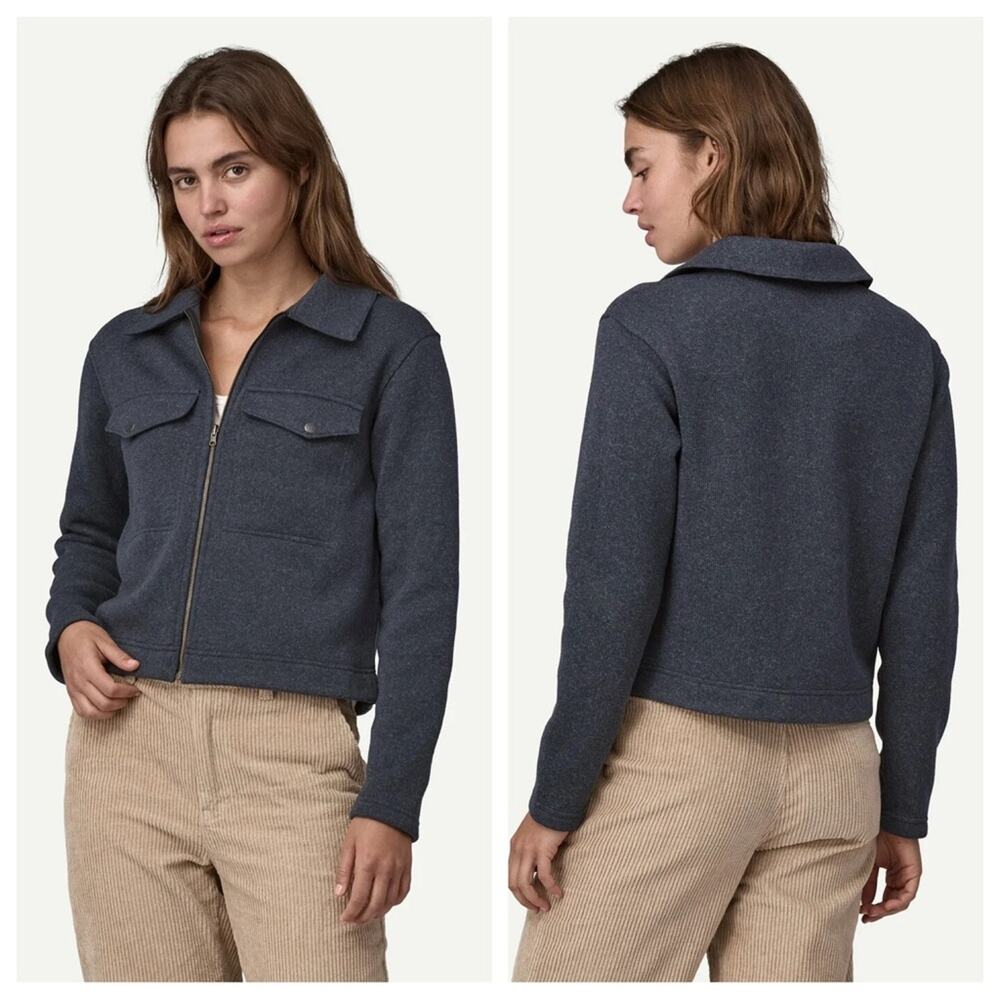 NEW Patagonia Women’s Better Sweater Zippered Fleece Chore Jacket Pitch Blue XS